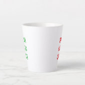 Weihnachts-Latte-Mug Milchtasse (Vorderseite)