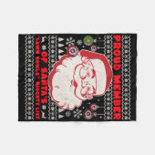 Weihnachts-Lawn Bowls Idee für Männer und Santas W Fleecedecke (Vorderseite (Horizontal))