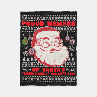 Weihnachts-Lawn Bowls Idee für Männer und Santas W Fleecedecke