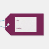 Weihnachts Leary the Pig Geschenkanhänger (Rückseite Horizontal)