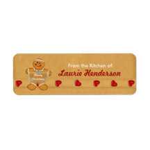 Weihnachts-Lebkuchen aus der Küche der Etiketten