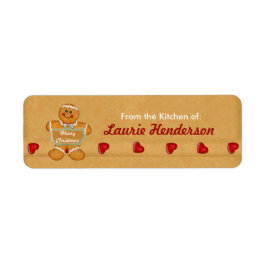 Weihnachts-Lebkuchen aus der Küche der Etiketten