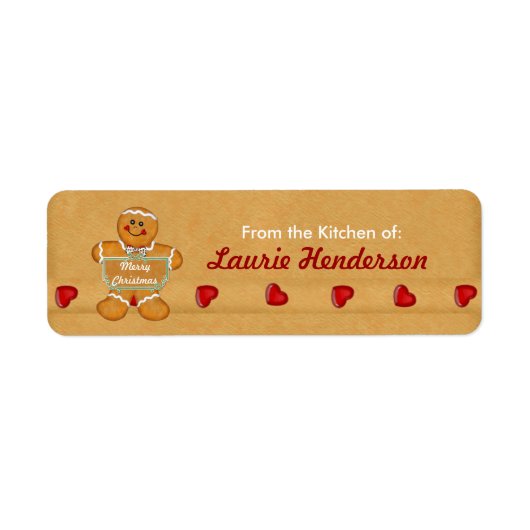 Weihnachts-Lebkuchen aus der Küche der Etiketten (Vorne)