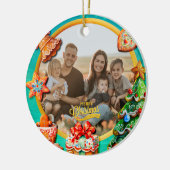 Weihnachts-Lebkuchen Candy House und Neujahr Keramik Ornament (Links)