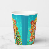 Weihnachts-Lebkuchen Candy House und Neujahr Pappbecher (Rechts)