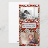 Weihnachts-Lebkuchen-Cookies Fotokarte Feiertagskarte (Vorne/Hinten)