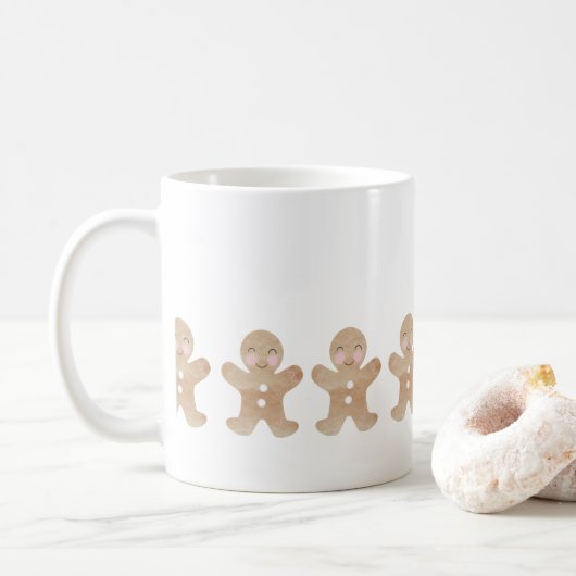 Weihnachts-Lebkuchen-Cup drucken Kaffeetasse (Mit Donut)