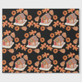 Weihnachts-Lebkuchen Geschenkpapier (Flach)