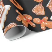 Weihnachts-Lebkuchen Geschenkpapier (Rolleneckpunkt)