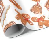 Weihnachts-Lebkuchen Geschenkpapier (Rolleneckpunkt)