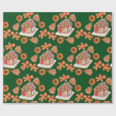 Weihnachts-Lebkuchen Geschenkpapier (Flach)