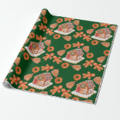Weihnachts-Lebkuchen Geschenkpapier (Ungerollt)