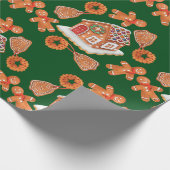 Weihnachts-Lebkuchen Geschenkpapier (Ecke)