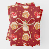 Weihnachts-Lebkuchen Geschenkpapier Set (Beispiel)