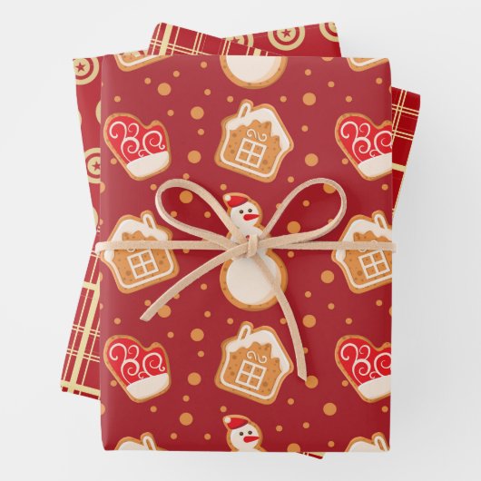 Weihnachts-Lebkuchen Geschenkpapier Set (Beispiel)