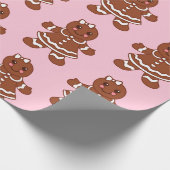 Weihnachts-Lebkuchen-Girls-Umschlagpapier Geschenkpapier (Ecke)