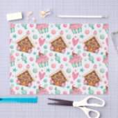 Weihnachts-Lebkuchen-Haus, Candy & Cupcakes Seidenpapier (Handwerk)