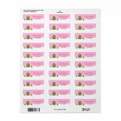 Weihnachts-Lebkuchen-Haus Hellrosa (Vorne)