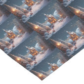 Weihnachts-Lebkuchen-Haus Starry Night Kurzer Tischläufer (Ecke)