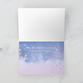 Weihnachts-Lebkuchen-Haus Wasserfarbe Gruß Karte (Innenseite)