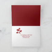 Weihnachts-Lebkuchen-Jubiläum Feiertagskarte (Innenseite)