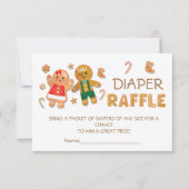 Weihnachts-Lebkuchen-Keks-Windeln Einladung (Vorderseite)