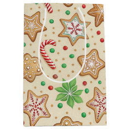 WEIHNACHTS-LEBKUCHEN-KEKSE & ZUCKERSTANGEN MITTLERE GESCHENKTÜTE