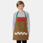 Weihnachts-Lebkuchen-Kinder unisex Schürze (Getragen)