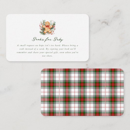 Weihnachts-Lebkuchen Kinderdusche Einladung (Vorne/Hinten)