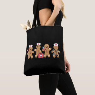 Weihnachts-Lebkuchen-Krankenschwester-Team-Geschen Tasche
