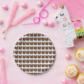 Weihnachts-Lebkuchen-Kuchen Slice Holiday Teller (Party)