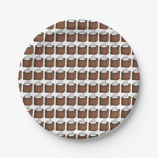 Weihnachts-Lebkuchen-Kuchen Slice Holiday Teller (Vorderseite)