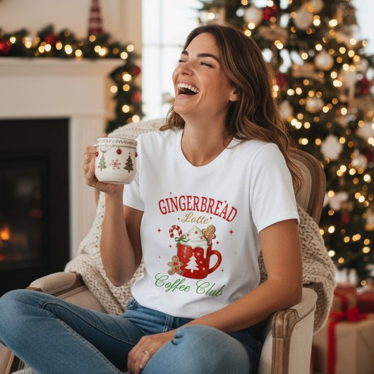 Weihnachts-Lebkuchen Latte Coffee Club Festival Tri-Blend Shirt