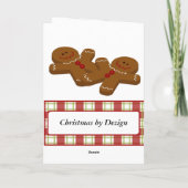 Weihnachts-Lebkuchen-Magic-Fotokarte Feiertagskarte (Rückseite)