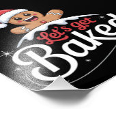 Weihnachts-Lebkuchen-Mann-Familie gebacken Fotodruck (Ecke)