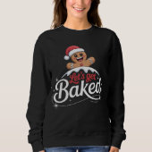 Weihnachts-Lebkuchen-Mann-Familie gebacken Sweatshirt (Vorderseite)
