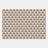 Weihnachts-Lebkuchen Mann Lady Cookies House Geschenkpapier Set (Vorderseite 2)