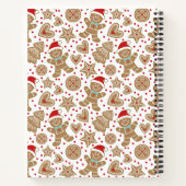 Weihnachts-Lebkuchen Mann Rezept Kochbuch Notizblock (Rückseite)