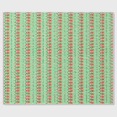 Weihnachts-Lebkuchen Männer für Kinderspass Geschenkpapier (Flach)