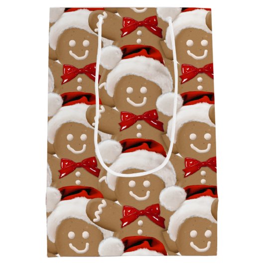 Weihnachts-Lebkuchen Mittlere Geschenktüte (Rückseite)