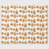 Weihnachts-Lebkuchen-Packpapier Geschenkpapier (Flach)