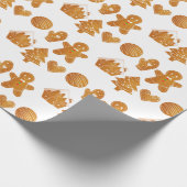 Weihnachts-Lebkuchen-Packpapier Geschenkpapier (Ecke)