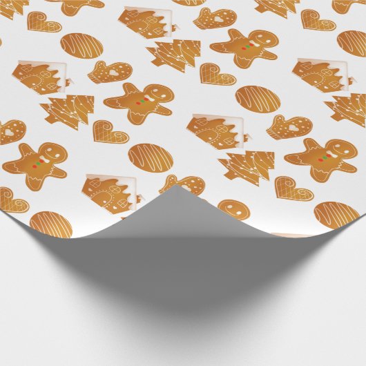 Weihnachts-Lebkuchen-Packpapier Geschenkpapier (Ecke)