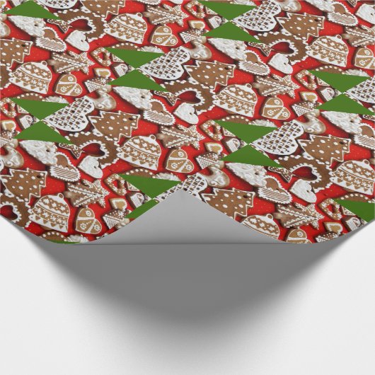 Weihnachts-Lebkuchen-Packpapier Geschenkpapier (Ecke)