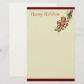 Weihnachts-Lebkuchen-Papier Briefpapier (Vorne/Hinten)