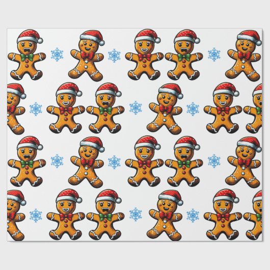 Weihnachts-Lebkuchen-Papier Geschenkpapier (Flach)