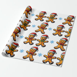 Weihnachts-Lebkuchen-Papier Geschenkpapier
