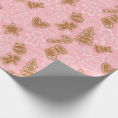 Weihnachts-Lebkuchen-Papier Geschenkpapier (Ecke)