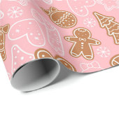 Weihnachts-Lebkuchen-Papier Geschenkpapier (Rolleneckpunkt)