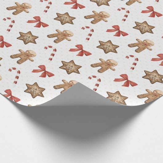 Weihnachts-Lebkuchen-Papier Geschenkpapier (Ecke)